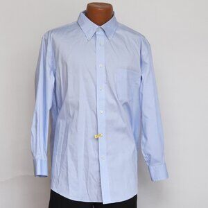 Lauren Ralph Lauren Black Label Men's Dress Shirt XL Blue Button Down Reg. Fit